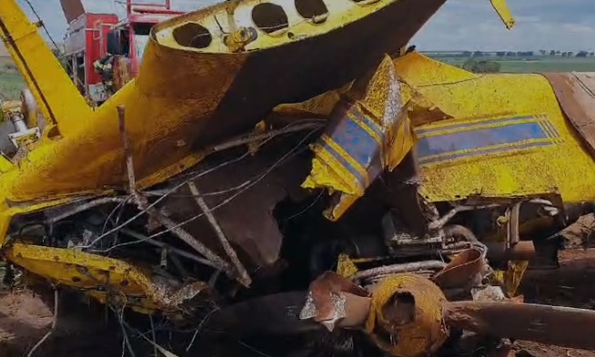 Vídeo mostra avião após queda que matou piloto em Quirinópolis